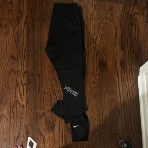 Orangetheory Coach Black Leggings with mesh